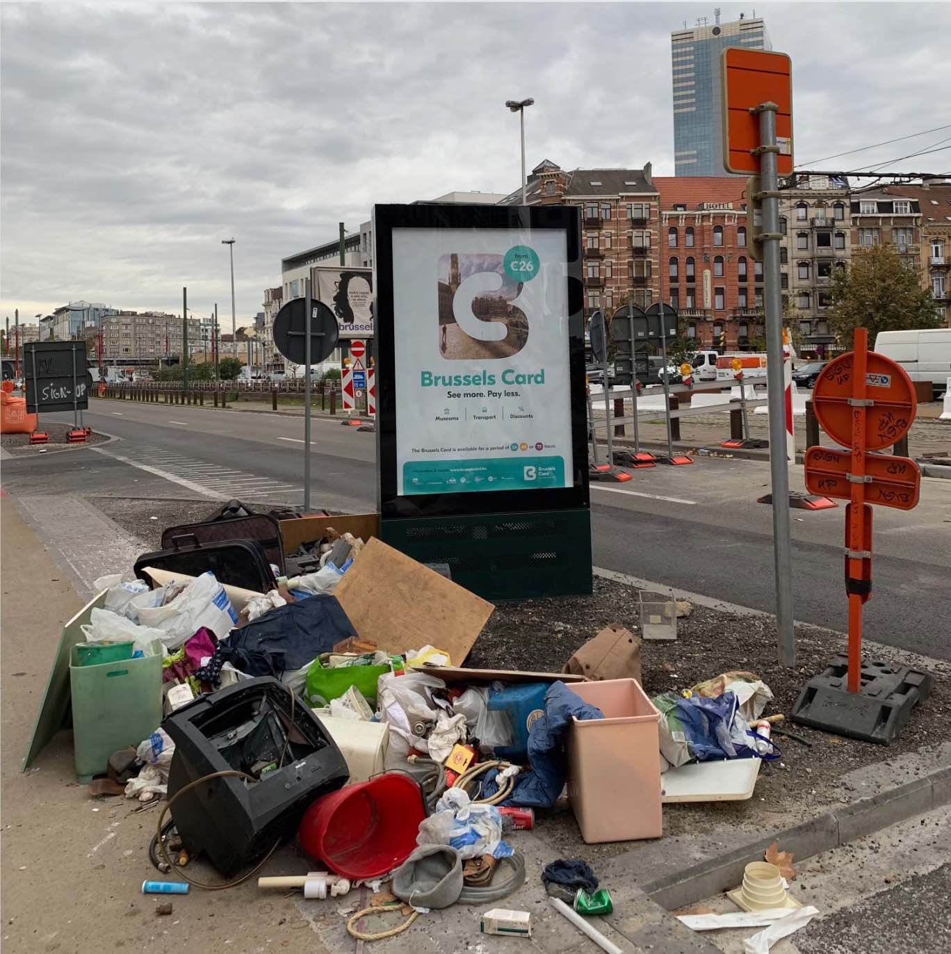 Dump rubbish man van container park cargo taxi
