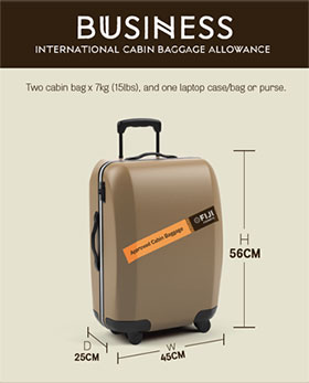 55x40x23 cm suitcase